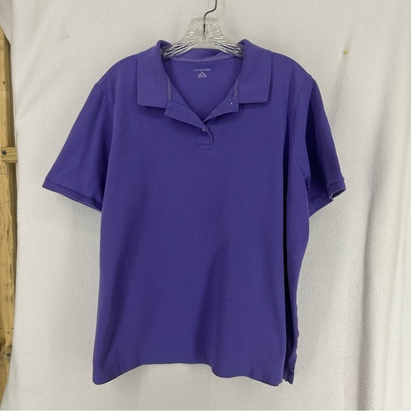 Lands' End Other - Lands End Short Sleeve Polo Shirt Mens 1X Purple
